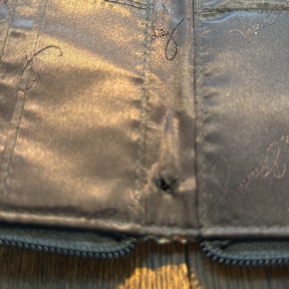 VERA BRADLEY Kensington Zip Around Wallet Brown Tan Blue Paisley - Picture 4 of 5